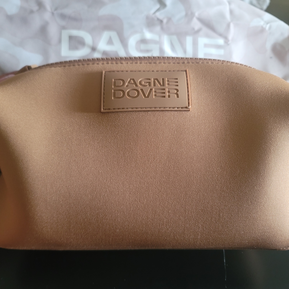 Dagne Dover Tan Cosmetic Bag